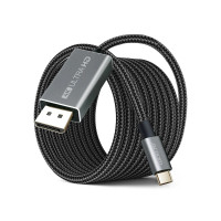 ARG-CB-0096 Cable Type-C To Display Port 4K 60Hz Nylon Braided 1.8m